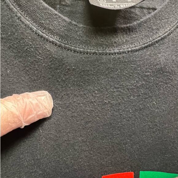 Nike Black Short Sleeve Just Do It Peace Sign T-Shirt, Size M - Picture 13 of 13